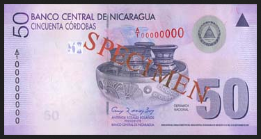 Billete de 50 Córdobas (2009)