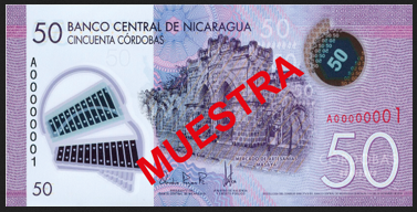 Billete de 50 Córdobas (2015)