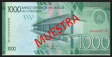 Billete de 1000 Córdobas (2015)