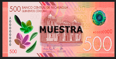Billete de 500 Córdobas (2019)