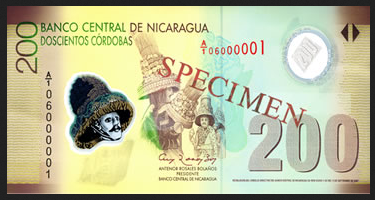 Billete de 200 Córdobas (2009)